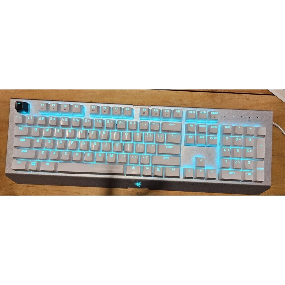 Razer BlackWidow X Chroma Mercury RGB Mechanical Gaming Keyboard Green
